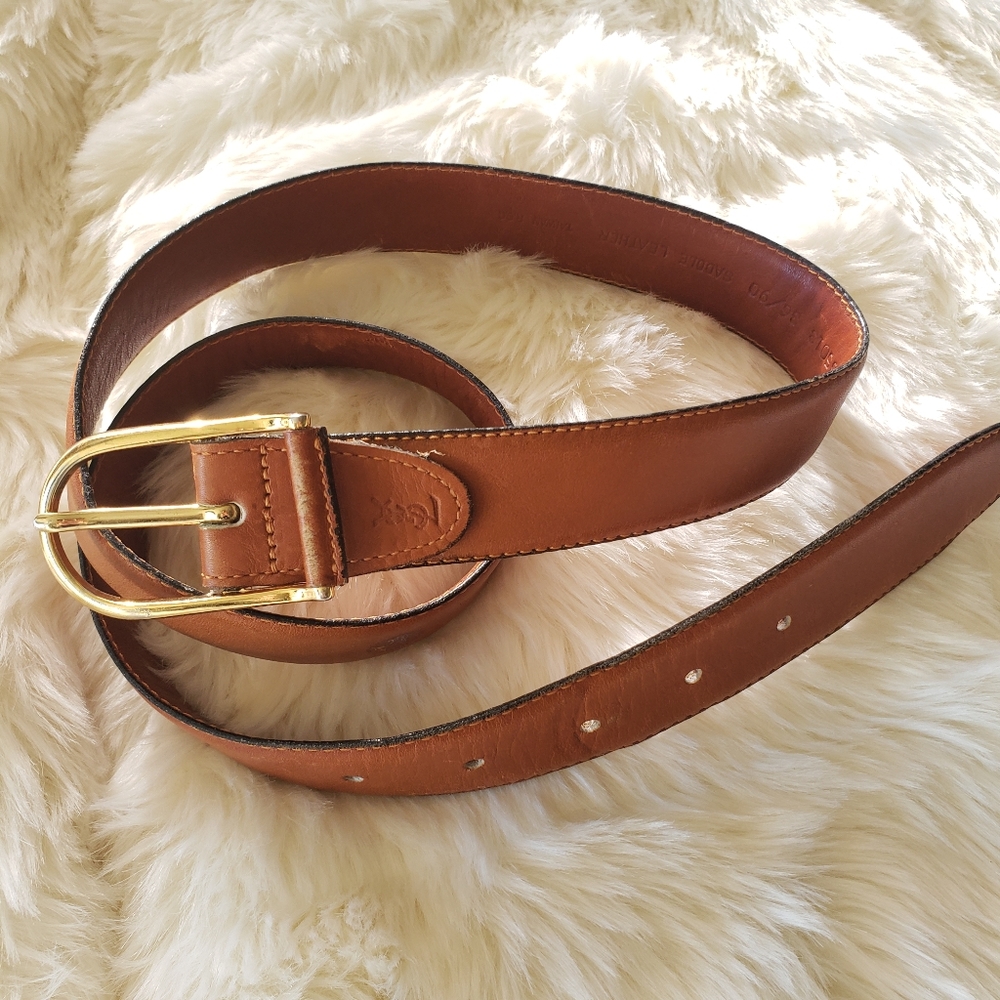 vintage yves saint Laurent leather belt